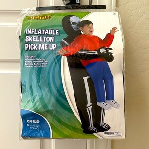 Inflatable skeleton costume